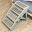 Pet Stairs Ladder Four Storey Light Grey Non Slip Plastic Steps for Dogs and Cat