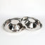 2pcs Stainless Steel Dog Cat Slow Feeder Pet Food Bowl Non-Slip Stop Eating Dish