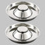 2pcs Stainless Steel Dog Cat Slow Feeder Pet Food Bowl Non-Slip Stop Eating Dish