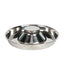 2pcs Stainless Steel Dog Cat Slow Feeder Pet Food Bowl Non-Slip Stop Eating Dish