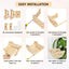 Wooden Cradle Swing Hammock Cage Accessory for Small Pets