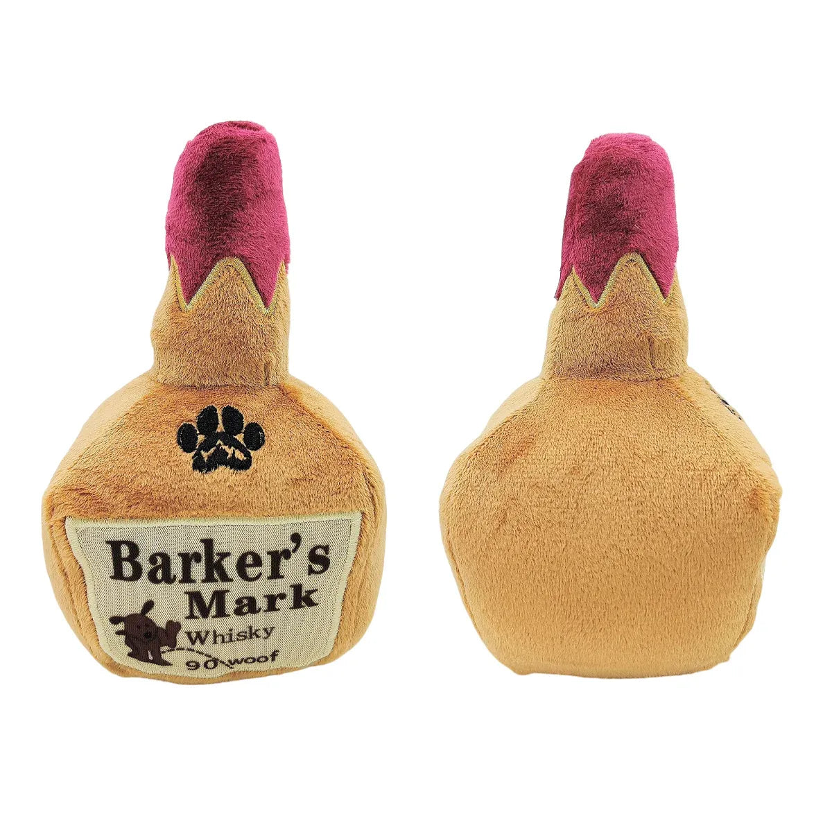 Dog Squeaky Toy Plush Wine Bottle Stuffed Chew Toy Sound Pet Play Supplies Use