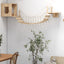Wall Mounted Cat Climbing Shelf Jumping Platform Wooden Pet Perch Furniture