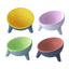 Raised Cat Bowl Pet Feeder Pet Bowl Elevated Dog Bowls 15° Tilted Pet Water Bowl - Rock Yellow