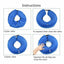 Grey Pet Dog Inflatable Soft Healing Collar Cone Wound Medical Cat Protective Jackets - L (40*40CM)