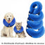 Grey Pet Dog Inflatable Soft Healing Collar Cone Wound Medical Cat Protective Jackets - L (40*40CM)