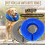 Grey Pet Dog Inflatable Soft Healing Collar Cone Wound Medical Cat Protective Jackets - M (27*27CM)