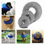 Grey Pet Dog Inflatable Soft Healing Collar Cone Wound Medical Cat Protective Jackets - M (27*27CM)