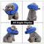 Grey Pet Dog Inflatable Soft Healing Collar Cone Wound Medical Cat Protective Jackets - M (27*27CM)