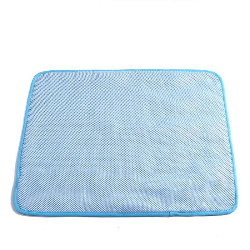 Pet Cool Gel Mat Dog Cat Bed Non-Toxic Breathable Summer Pad 5 Sizes Dog Pad - L(70*55cm)