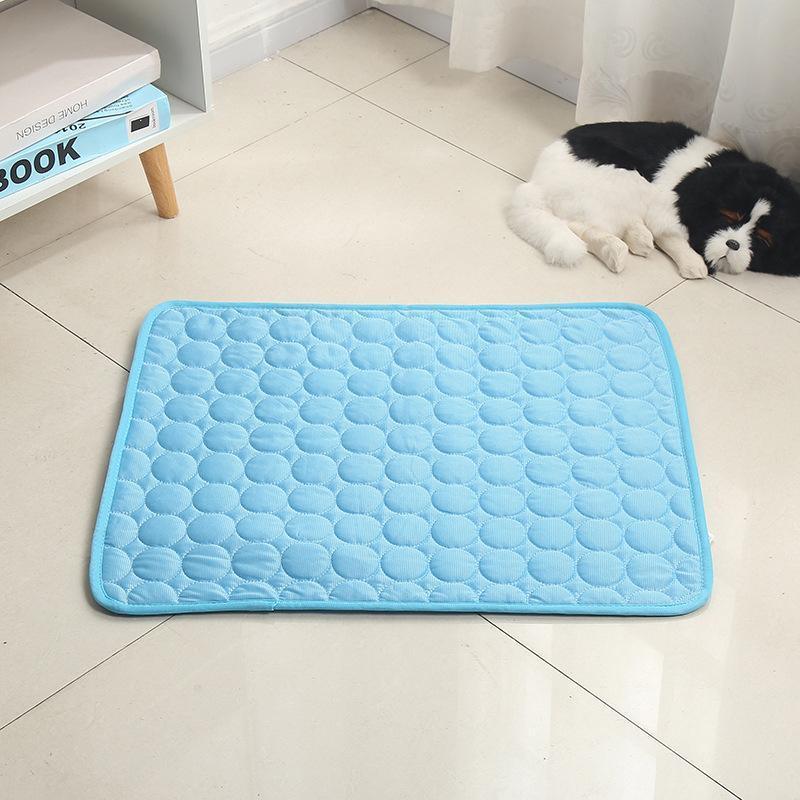 Pet Cool Gel Mat Dog Cat Bed Non-Toxic Breathable Summer Pad 5 Sizes Dog Pad - L(70*55cm)