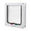 4-Way Safe Lockable Locking Pet Cat Dog Door Brushy Flap Screen L Large Size