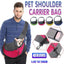 L Size Pet Shoulder Carrier Bag Puppy Cat Dog Travel Sling Backpack Portable - Blue