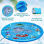 100cm Dog Splash Pad Inflatable Pet Sprinkler Mat PVC Water Play Toy for Outdoors