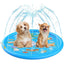 100cm Dog Splash Pad Inflatable Pet Sprinkler Mat PVC Water Play Toy for Outdoors