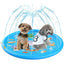 100cm Dog Splash Pad Inflatable Pet Sprinkler Mat PVC Water Play Toy for Outdoors