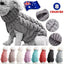 Puppy Dog Jumper Winter Warm Knitted Sweater Pet Clothes Small Dogs Coat Thermal XL - Grey