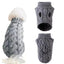 Puppy Dog Jumper Winter Warm Knitted Sweater Pet Clothes Small Dogs Coat Thermal XL - Grey