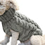 Puppy Dog Jumper Winter Warm Knitted Sweater Pet Clothes Small Dogs Coat Thermal XL - Grey