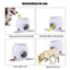 Interactive Dog Toy Tennis Feeder Machine for Training and Treat Rewards - Grey