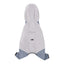 Waterproof Four Foot Dog Raincoat for Small Medium Large Dogs Pet Rainy Day Coat - Light Gray+Dark Grey - XXL