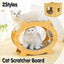Durable Cat Scratcher Lounge Corrugated Scratching Wood Board - Square