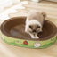 Extra-Large Oval Cat Scratching Board Durable Pet Toy Cat Kittens Wear Resistant - Rabbit