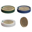 Cat Scratcher Lounge Bed Toy 40cm Round Foldable Cardboard Pad with Ball Track - White