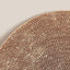 Cat Scratcher Lounge Bed Toy 40cm Round Foldable Cardboard Pad with Ball Track - White