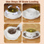 Automatic Pet Food Dispenser Feeding Bowl for Dogs and Cats Food Storage Bowl - Grey