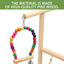 Parrot Wooden Playground Station Swing Climbing Ladder Cage Rack Bird Perch Toy
