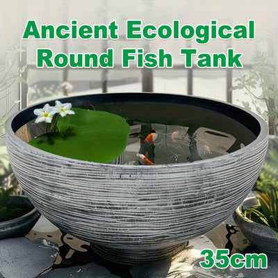 Ancient Fish Tank Lotus Flower Pot Water Lily Bowl Garden Decorative Planter