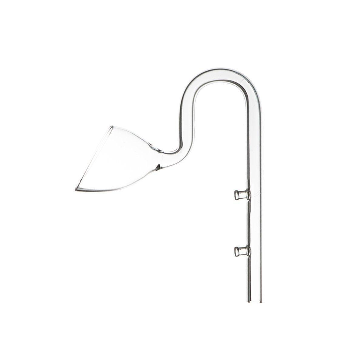 Aquarium Glass Inlet Outlet Pipe Fish Tank Filter Oil Film Remover Plant Holder - Lily inlet-12mm