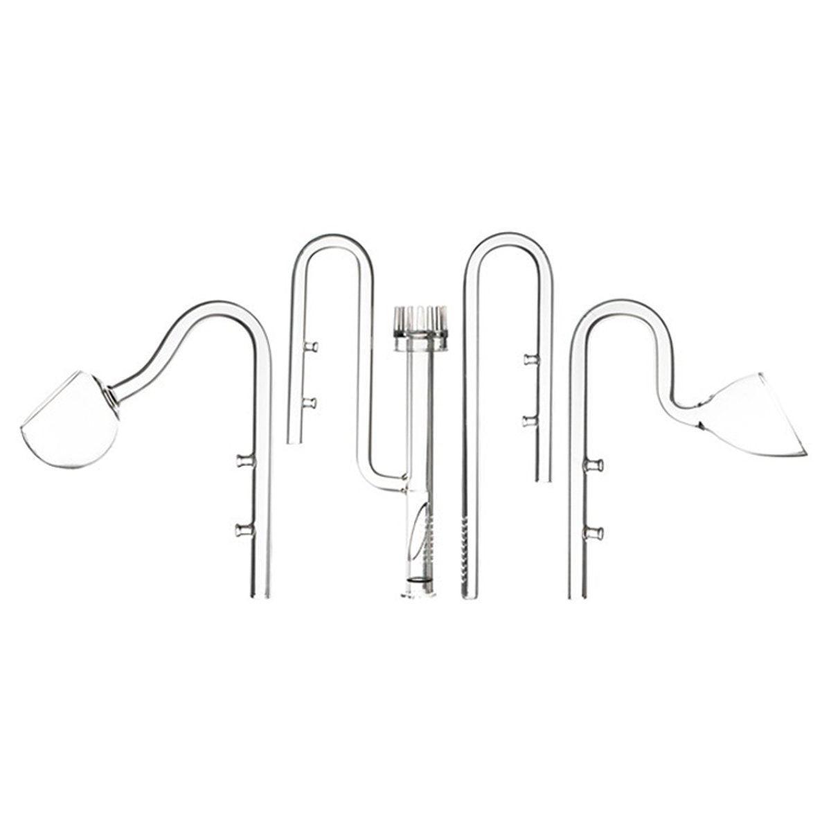 Aquarium Glass Inlet Outlet Pipe Fish Tank Filter Oil Film Remover Plant Holder - Lily inlet-16mm