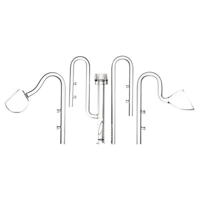 Aquarium Glass Inlet Outlet Pipe Fish Tank Filter Oil Film Remover Plant Holder - Lily inlet-16mm