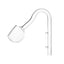 Aquarium Glass Inlet Outlet Pipe Fish Tank Filter Oil Film Remover Plant Holder - Hemispherical outlet-12mm