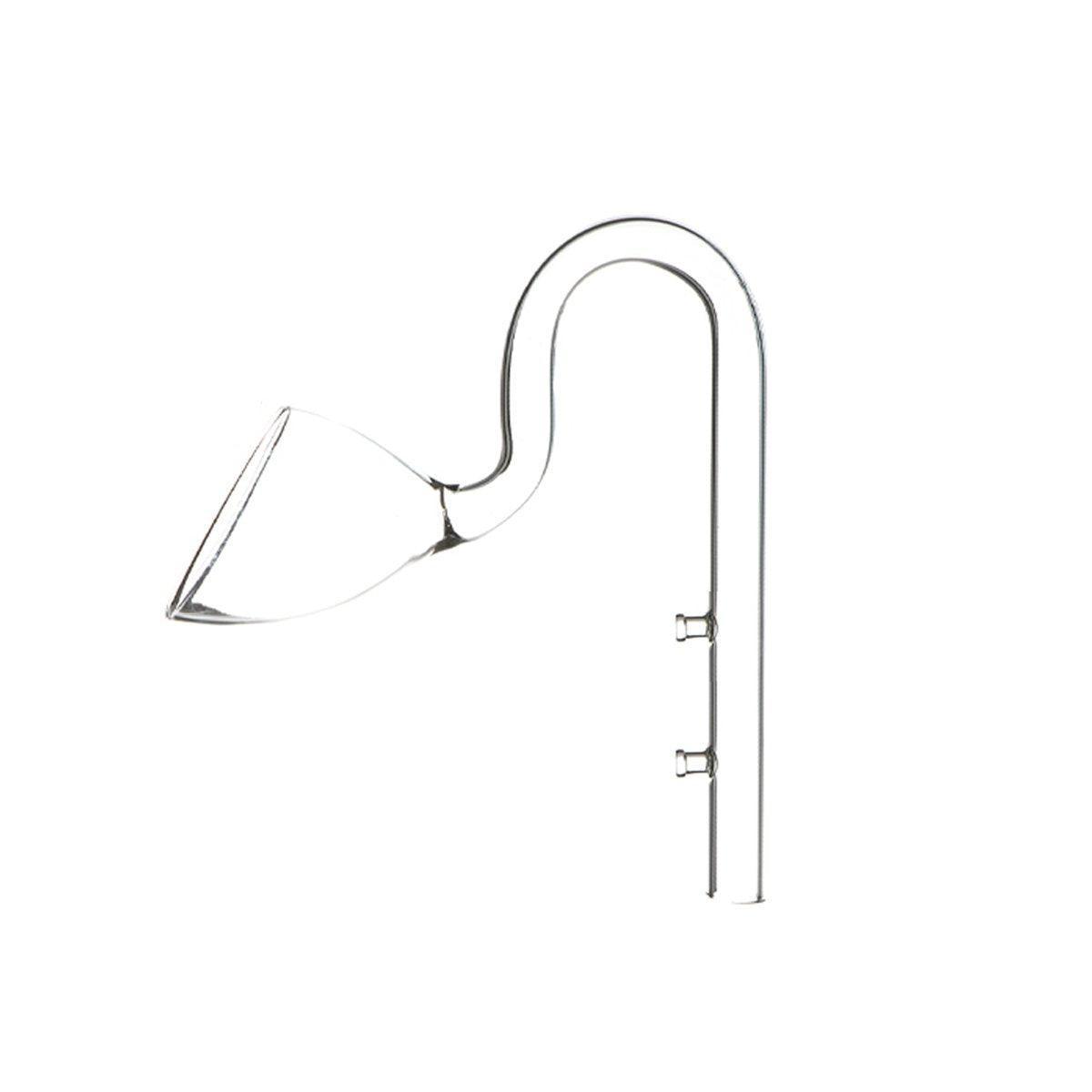 Aquarium Glass Inlet Outlet Pipe Fish Tank Filter Oil Film Remover Plant Holder - Speaker outlet-16mm