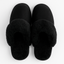 Sheepskin Wool Womens Slippers Scuffs Slip On Winter Ugg Slippers in Black - 7