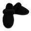 Sheepskin Wool Womens Slippers Scuffs Slip On Winter Ugg Slippers in Black - 9