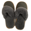 Sheepskin Wool Womens Slippers Scuffs Slip On Winter Ugg Slippers in Grey - 7