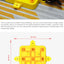 Yellow Interactive Slow Feeder Puzzle Toy for Dogs - Durable Pet Food Dispenser Bowl