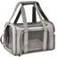 XL Grey Portable Foldable Pet Carrier Bag - Large Capacity Travel Carrier for 2 Small Pets, Comfortable and Stylish Cat Backpack, Foldable & Easy to Carry