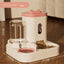 Pink Automatic Pet Feeder and Water Dispenser - Smart Dog Bowl & Cat Feeder, Universal Pet Feeding Station, Electric Pet Water Fountain