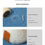 Blue Durable Mushroom Cat Scratching Post - Anti-Slip, No Debris Cat Scratch Pad with Sofa Protection for Small Cats