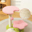 Pink Compact Cat Climbing Frame with Dual-Level Sisal Posts and Playful Design – Perfect for Scratching and Jumping
