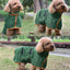 M Blue Pet Dog Quick-Dry Bathrobe - Absorbent Towel Robe for Medium and Large Dogs