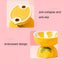 Ceramic Elevated Pet Food Bowl - Cute Watermelon Pattern Design for Cats and Small Dogs