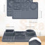 Brown Multi-Functional Pet Slow Feeder Lick Mat - Durable Food-Grade Silicone Anti-Bite Bowl for Dogs