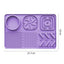 Pet Slow Feeder Lick Mat with Suction Cups - Anti-Anxiety Dog Feeding Mat(Purple)