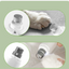 White Quiet Electric Pet Nail Grinder with LED Light - 2-Speed USB-C Rechargeable Trimmer for Dogs & Cats Grooming